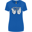 Pew Pew Pew Hands Funny Sci-Fi Lightsaber Womens Wider Cut T-Shirt Royal Blue