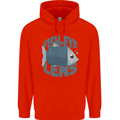 Photography Funny Fisheye Lens Photographer Childrens Kids Hoodie Bright Red