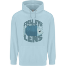 Photography Funny Fisheye Lens Photographer Childrens Kids Hoodie Light Blue
