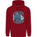 Photography Funny Fisheye Lens Photographer Childrens Kids Hoodie Red