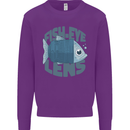 Photography Funny Fisheye Lens Photographer Kids Sweatshirt Jumper Purple