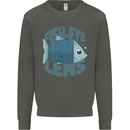 Photography Funny Fisheye Lens Photographer Kids Sweatshirt Jumper Storm Grey