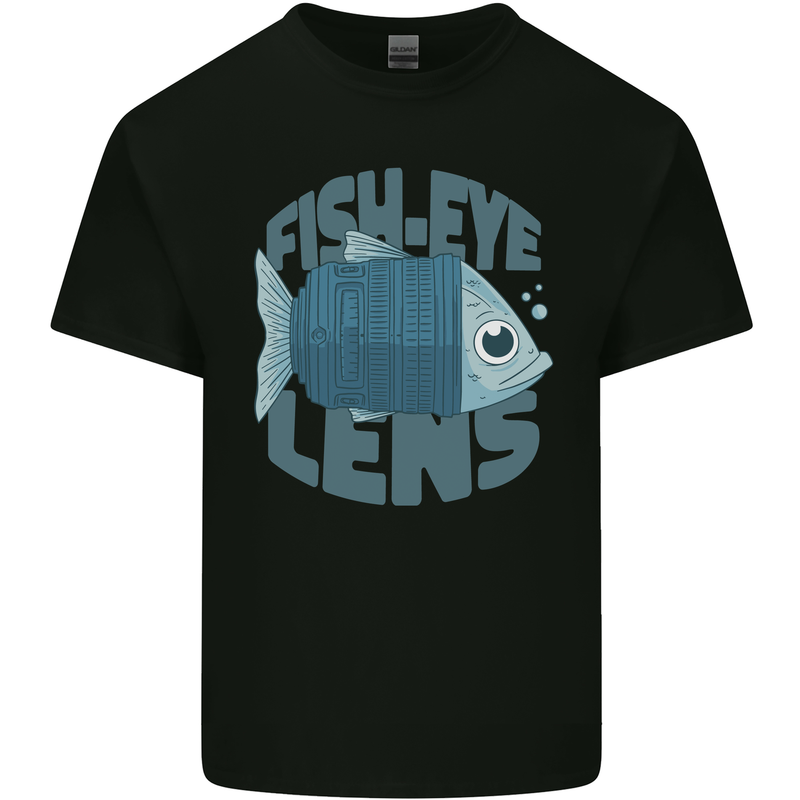 Photography Funny Fisheye Lens Photographer Kids T-Shirt Childrens Black