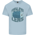 Photography Funny Fisheye Lens Photographer Kids T-Shirt Childrens Light Blue