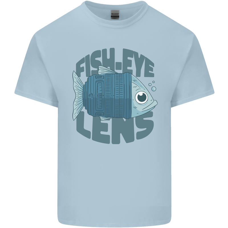 Photography Funny Fisheye Lens Photographer Kids T-Shirt Childrens Light Blue