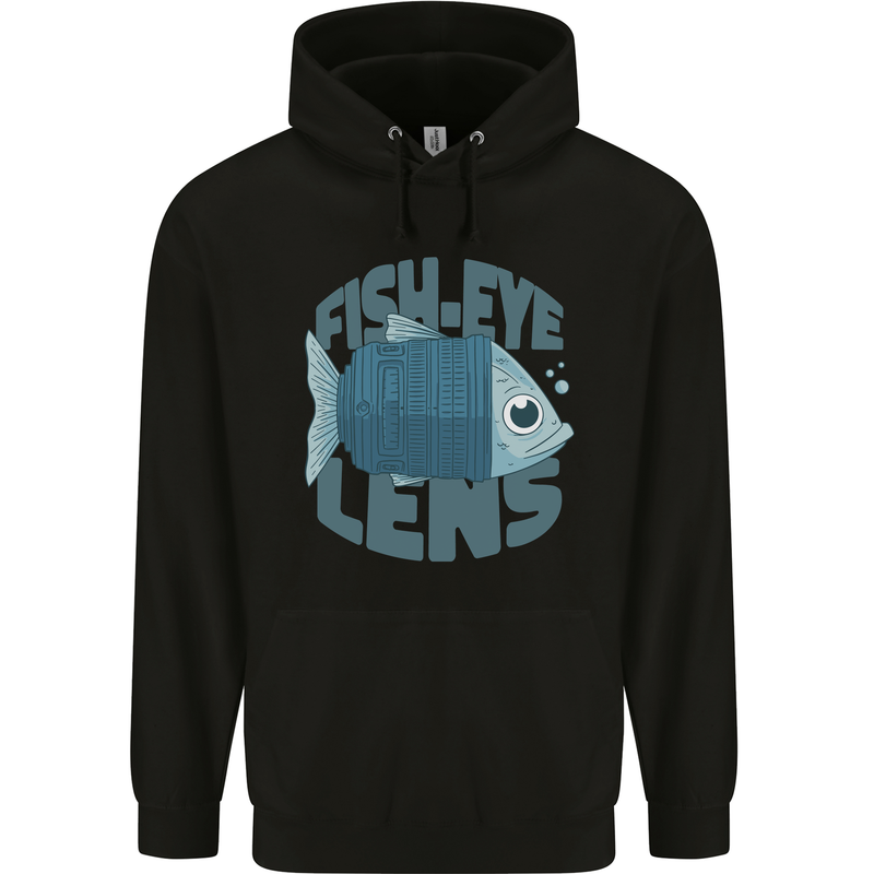 Photography Funny Fisheye Lens Photographer Mens 80% Cotton Hoodie Black