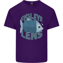 Photography Funny Fisheye Lens Photographer Mens Cotton T-Shirt Tee Top Purple