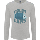 Photography Funny Fisheye Lens Photographer Mens Long Sleeve T-Shirt Sports Grey