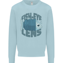 Photography Funny Fisheye Lens Photographer Mens Sweatshirt Jumper Light Blue