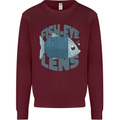 Photography Funny Fisheye Lens Photographer Mens Sweatshirt Jumper Maroon