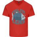 Photography Funny Fisheye Lens Photographer Mens V-Neck Cotton T-Shirt Red