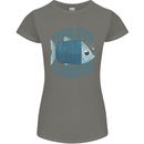 Photography Funny Fisheye Lens Photographer Womens Petite Cut T-Shirt Charcoal