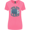 Photography Funny Fisheye Lens Photographer Womens Wider Cut T-Shirt Azalea