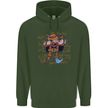 Pi Pirate Funny Maths Equation Geek Nerd Childrens Kids Hoodie Forest Green
