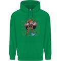Pi Pirate Funny Maths Equation Geek Nerd Childrens Kids Hoodie Irish Green