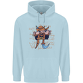 Pi Pirate Funny Maths Equation Geek Nerd Childrens Kids Hoodie Light Blue