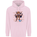 Pi Pirate Funny Maths Equation Geek Nerd Childrens Kids Hoodie Light Pink