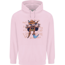 Pi Pirate Funny Maths Equation Geek Nerd Childrens Kids Hoodie Light Pink