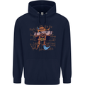 Pi Pirate Funny Maths Equation Geek Nerd Childrens Kids Hoodie Navy Blue