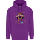 Pi Pirate Funny Maths Equation Geek Nerd Childrens Kids Hoodie Purple