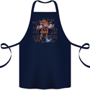Pi Pirate Funny Maths Equation Geek Nerd Cotton Apron 100% Organic Navy Blue