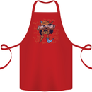 Pi Pirate Funny Maths Equation Geek Nerd Cotton Apron 100% Organic Red