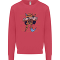 Pi Pirate Funny Maths Equation Geek Nerd Kids Sweatshirt Jumper Heliconia