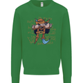 Pi Pirate Funny Maths Equation Geek Nerd Kids Sweatshirt Jumper Irish Green