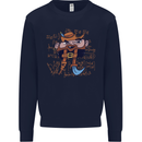 Pi Pirate Funny Maths Equation Geek Nerd Kids Sweatshirt Jumper Navy Blue