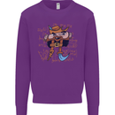 Pi Pirate Funny Maths Equation Geek Nerd Kids Sweatshirt Jumper Purple