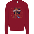 Pi Pirate Funny Maths Equation Geek Nerd Kids Sweatshirt Jumper Red