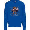 Pi Pirate Funny Maths Equation Geek Nerd Kids Sweatshirt Jumper Royal Blue