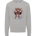Pi Pirate Funny Maths Equation Geek Nerd Kids Sweatshirt Jumper Sports Grey