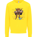 Pi Pirate Funny Maths Equation Geek Nerd Kids Sweatshirt Jumper Yellow