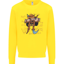 Pi Pirate Funny Maths Equation Geek Nerd Kids Sweatshirt Jumper Yellow