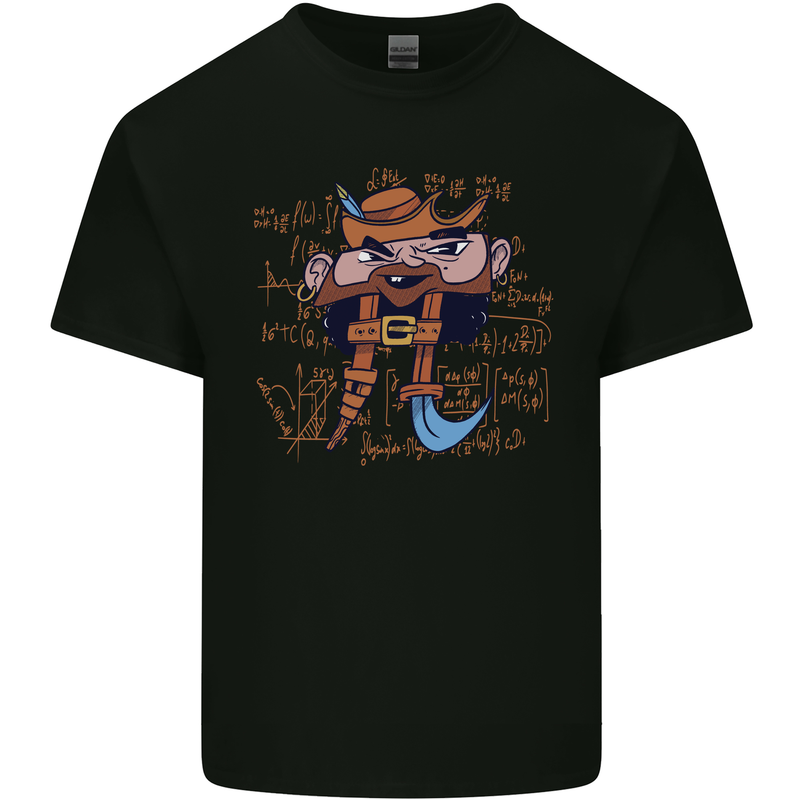 Pi Pirate Funny Maths Equation Geek Nerd Kids T-Shirt Childrens Black