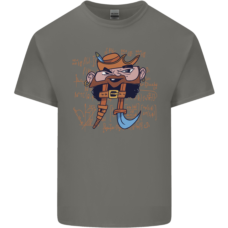 Pi Pirate Funny Maths Equation Geek Nerd Kids T-Shirt Childrens Charcoal