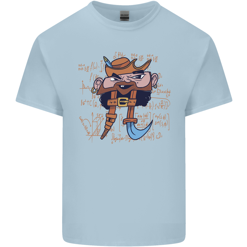 Pi Pirate Funny Maths Equation Geek Nerd Kids T-Shirt Childrens Light Blue