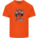 Pi Pirate Funny Maths Equation Geek Nerd Kids T-Shirt Childrens Orange