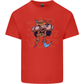 Pi Pirate Funny Maths Equation Geek Nerd Kids T-Shirt Childrens Red