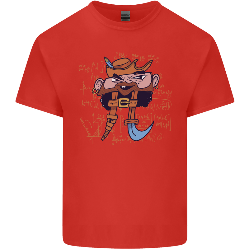 Pi Pirate Funny Maths Equation Geek Nerd Kids T-Shirt Childrens Red