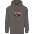Pi Pirate Funny Maths Equation Geek Nerd Mens 80% Cotton Hoodie Charcoal