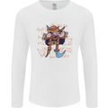 Pi Pirate Funny Maths Equation Geek Nerd Mens Long Sleeve T-Shirt White