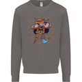 Pi Pirate Funny Maths Equation Geek Nerd Mens Sweatshirt Jumper Charcoal