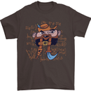 Pi Pirate Funny Maths Equation Geek Nerd Mens T-Shirt 100% Cotton Dark Chocolate