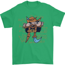 Pi Pirate Funny Maths Equation Geek Nerd Mens T-Shirt 100% Cotton Irish Green