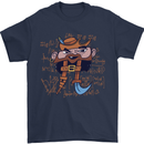 Pi Pirate Funny Maths Equation Geek Nerd Mens T-Shirt 100% Cotton Navy Blue