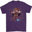 Pi Pirate Funny Maths Equation Geek Nerd Mens T-Shirt 100% Cotton Purple