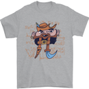 Pi Pirate Funny Maths Equation Geek Nerd Mens T-Shirt 100% Cotton Sports Grey