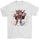 Pi Pirate Funny Maths Equation Geek Nerd Mens T-Shirt 100% Cotton White